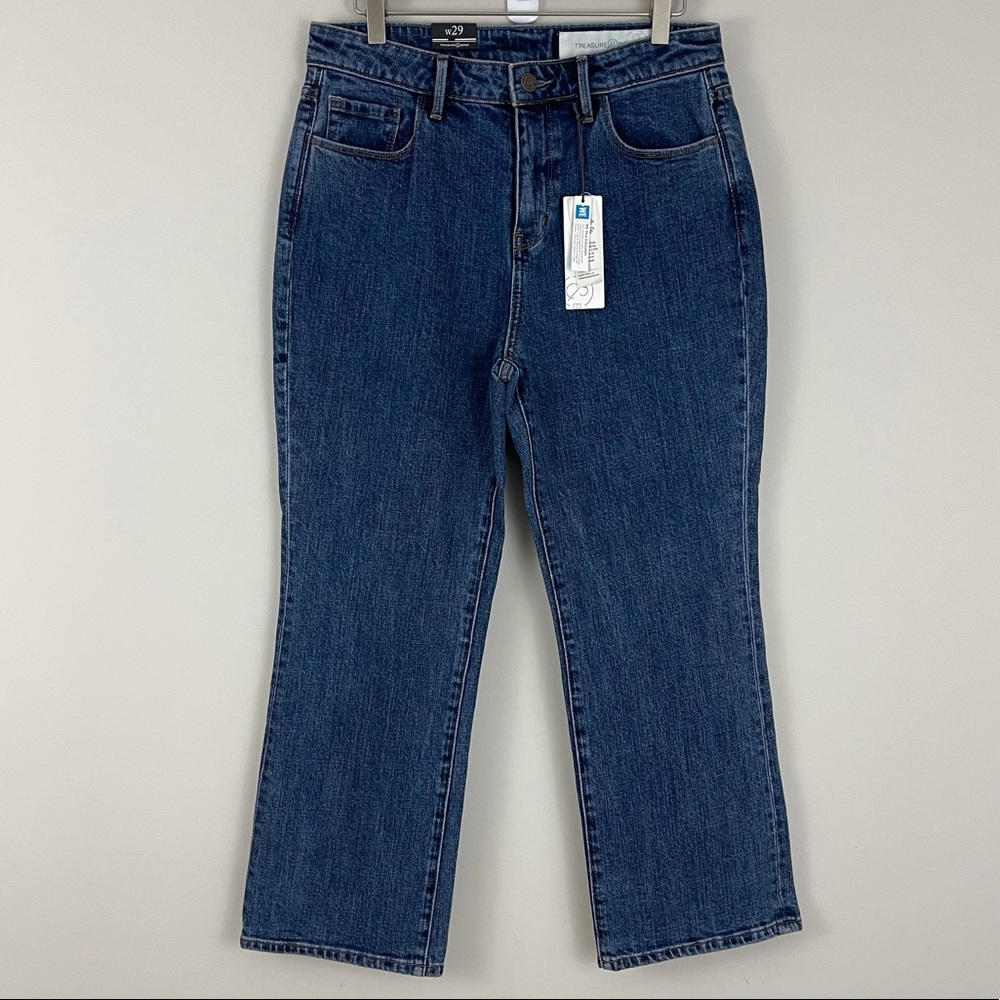Treasure & Bond Praise High Waist Flared Crop Jean